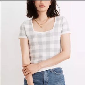 Madewell Square Neck Sweater Tee